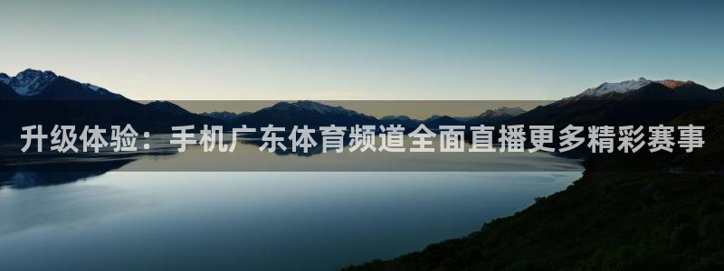 nba视频直播说球帝：升级体验：手机广东体育频道全面直播更多精彩赛事